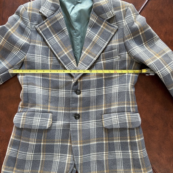 Beautiful men’s plaid wool blazer - Picture 3 of 3